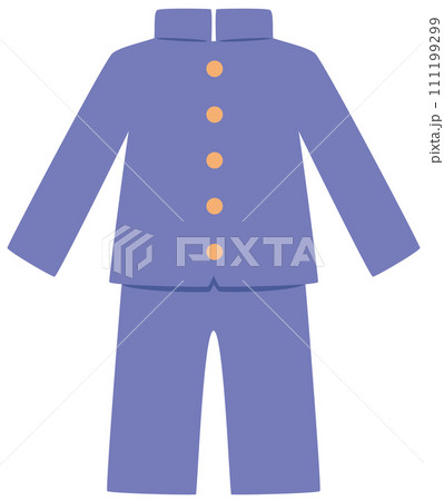 シンプルな学ランのアイコン（冬服）／uniform 111199299