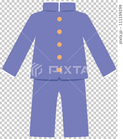 シンプルな学ランのアイコン（冬服）／uniform 111199299