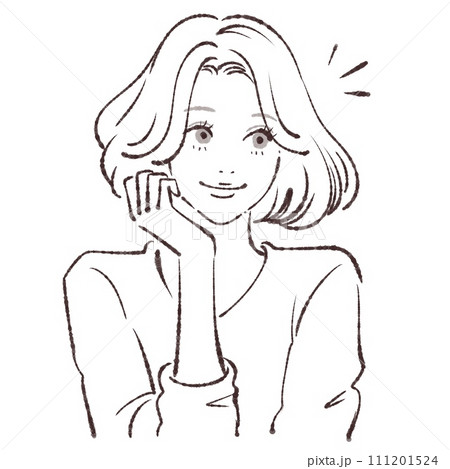 女性・女の子のイラスト素材 111201524