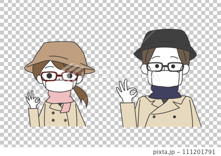 以 OK 姿勢採取花粉症對策的人 以 OK 姿勢採取花粉症對策的人 111201791