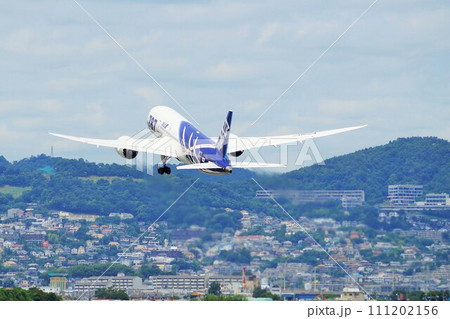 ボーイング787特別塗装機（伊丹空港にて） 111202156