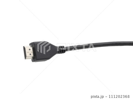 HDMI cable connector isolated on white background 111202368