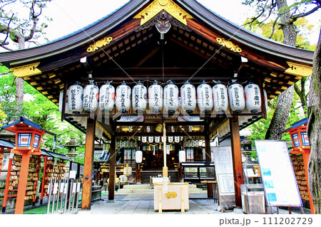 【京都】春の安井金比羅宮 本殿と拝殿 【京都】春の安井金比羅宮 本殿と拝殿 111202729