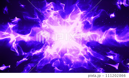 exploding purple flame background - Stock Illustration [111202866