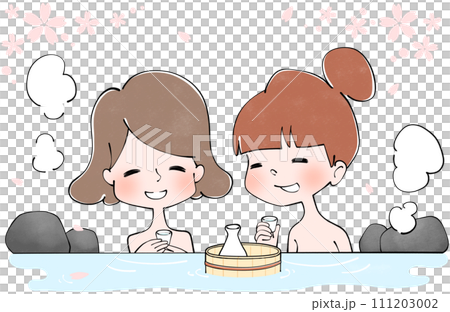 春天在露天浴池賞櫻花 111203002