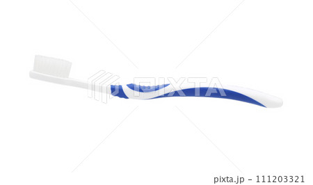 Blue toothbrush isolated on white background. Blue toothbrush isolated on white background. 111203321