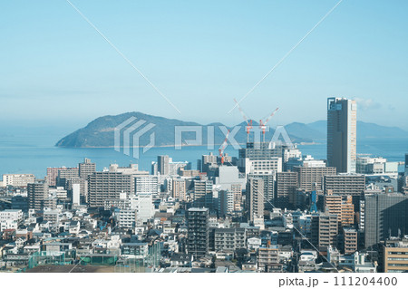 香川県庁舎から高松市街地の眺め（2024年1月撮影） 111204400