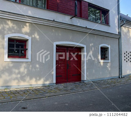 Modern wine cellar. Wine background in Europe. Czech Republic, South Moravia 111204482