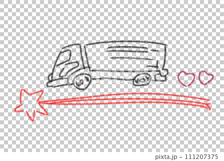A truck running on a shooting star 111207375