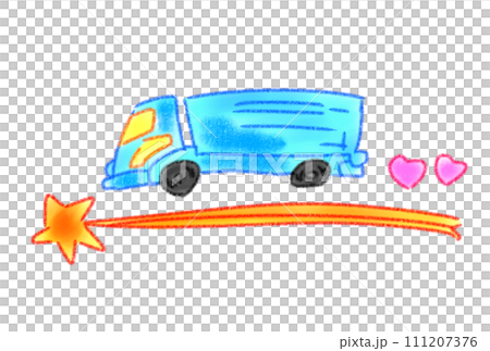 A truck running on a shooting star 111207376