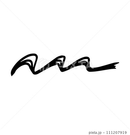 Scribble brush stroke element, abstract charcoal curly line illustration for background design Scribble brush stroke element, abstract charcoal curly line illustration for background design 111207919