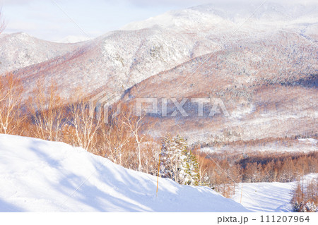 奥志賀高原スキー場の冬景色 111207964