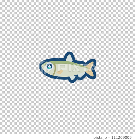 かわいいキュウリウオのイラスト	 111209009