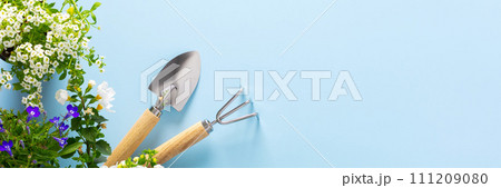 Spring decoration of a home balcony 111209080