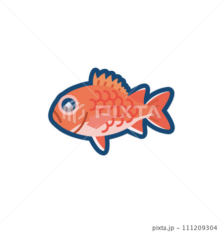 かわいいアカマツカサのイラスト	 111209304