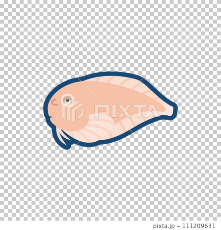 かわいいサケビクニンのイラスト	 111209631