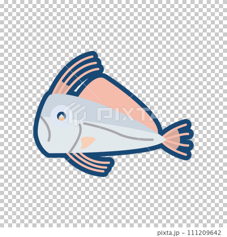 Illustration of cute tengai grouper Illustration of cute tengai grouper 111209642