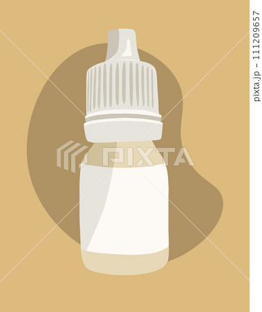 Eye drops vector isolated illustration. Medicine bottle. 111209657