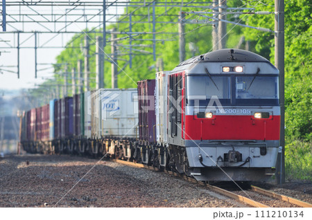 千歳線　植苗　JR貨物　DF200-105（鷲別） 111210134