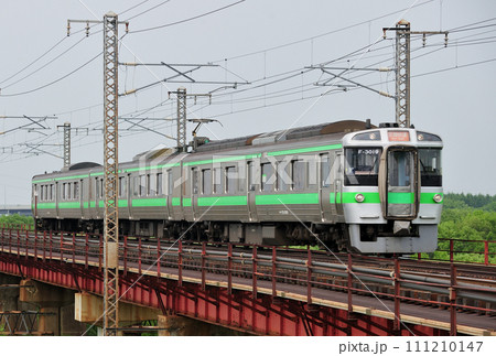 函館本線　豊幌ー江別　JR北海道　721系　F-3019編成（札幌）　区間快速 111210147