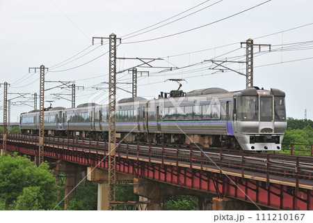 函館本線　豊幌ー江別　JR北海道　785系　NE-501編成（札幌）　スーパーカムイ 111210167