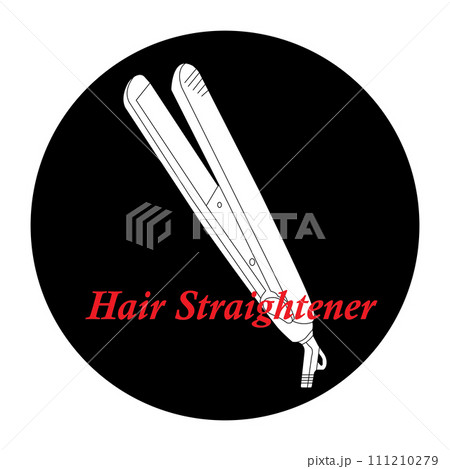 Hair straightener icon 111210279