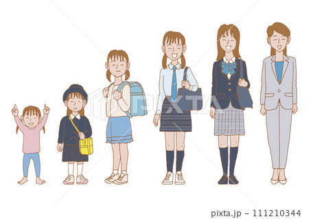 幼児から社会人女性のセット 111210344