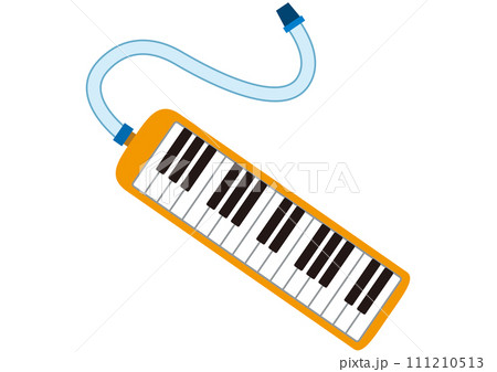 ピアニカ,音楽,楽器,演奏,小学校,幼稚園,鍵盤,鍵盤楽器,アイコン,小学生,授業,練習,素材 111210513