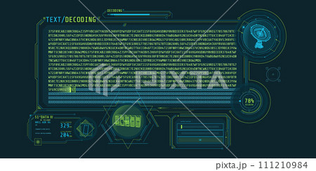Radio telescope data processing interface with text decoding. Radio telescope data processing interface with text decoding. 111210984