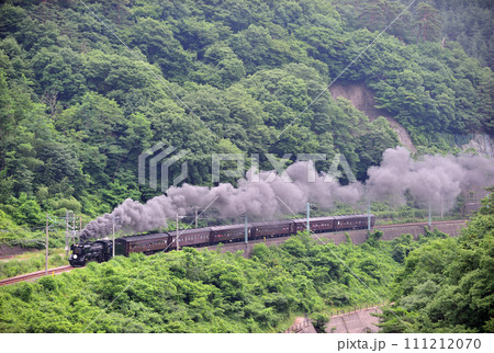上越線 上牧ー水上 JR東日本 D51-498+旧客(高崎) SLググっとぐんま 上越線 上牧ー水上 JR東日本 D51-498+旧客(高崎) SLググっとぐんま 111212070