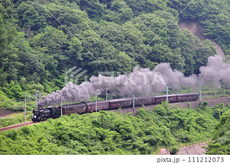 上越線 上牧ー水上 JR東日本 D51-498+旧客(高崎) SLググっとぐんま 上越線 上牧ー水上 JR東日本 D51-498+旧客(高崎) SLググっとぐんま 111212073