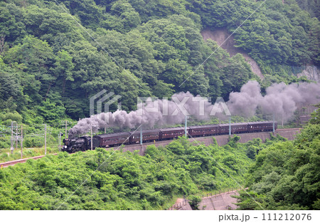 上越線 上牧ー水上 JR東日本 D51-498+旧客(高崎) SLググっとぐんま 上越線 上牧ー水上 JR東日本 D51-498+旧客(高崎) SLググっとぐんま 111212076