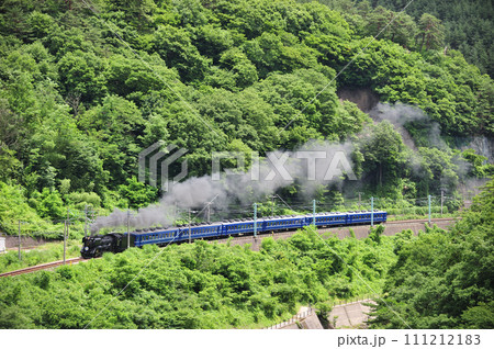 上越線 上牧ー水上 JR東日本 D51-498+12系(高崎) SLみなかみ 上越線 上牧ー水上 JR東日本 D51-498+12系(高崎) SLみなかみ 111212183