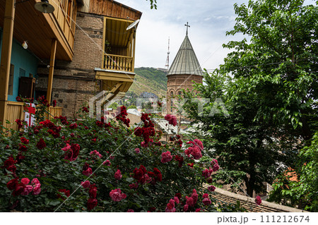 Tbilisi city centre in summer time 111212674