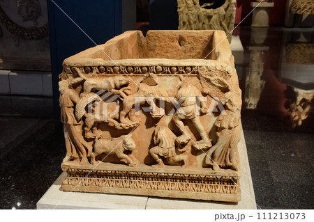 Marble sarcophagus. Sarcophagi from the excavations of the city of Perge 111213073