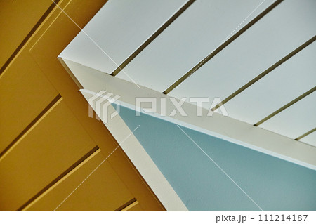 Modern Architectural Detail with Clean Lines and Color Contrast Modern Architectural Detail with Clean Lines and Color Contrast 111214187