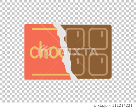 シンプルなチョコレートのイラスト シンプルなチョコレートのイラスト 111214221