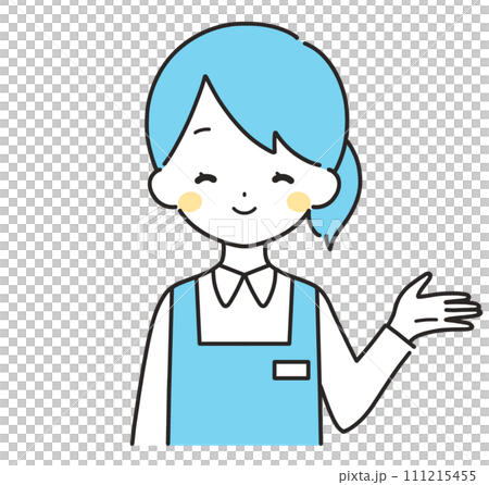 Light blue|Female clerk guiding you|Left hand Light blue|Female clerk guiding you|Left hand 111215455