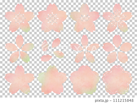 日本紙簡單櫻花圖示集 111215848