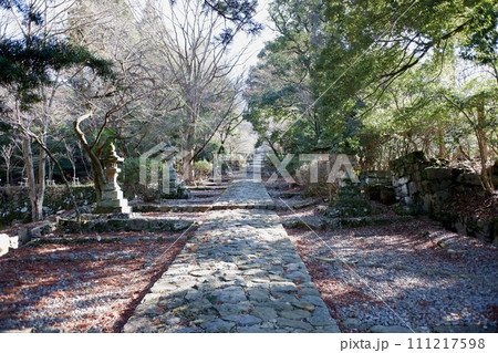 福岡県 英彦山神宮参道 福岡県 英彦山神宮参道 111217598