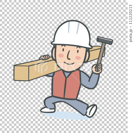 穿著工作服的男性跳高運動員插畫素材 穿著工作服的男性跳高運動員插畫素材 111220213