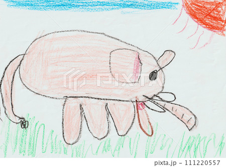 子供が描いたぞうの絵 子供が描いたぞうの絵 111220557