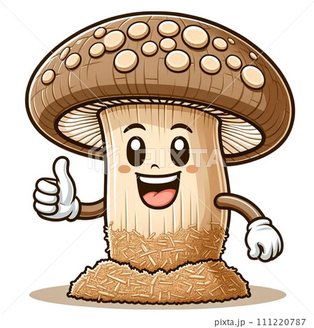 菌床椎茸のキャラクターイラスト 111220787