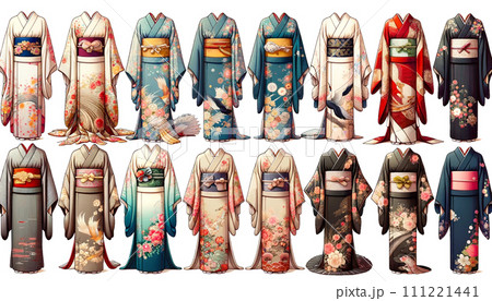 日本和の女性用着物コレクション 111221441