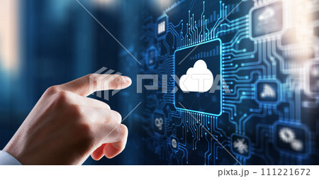 Cloud Computing Concept. Business click icon Cloud Computing Concept. Business click icon 111221672