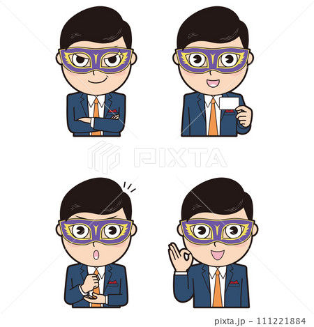 仮面を付けた男性⑥ 仮面を付けた男性⑥ 111221884
