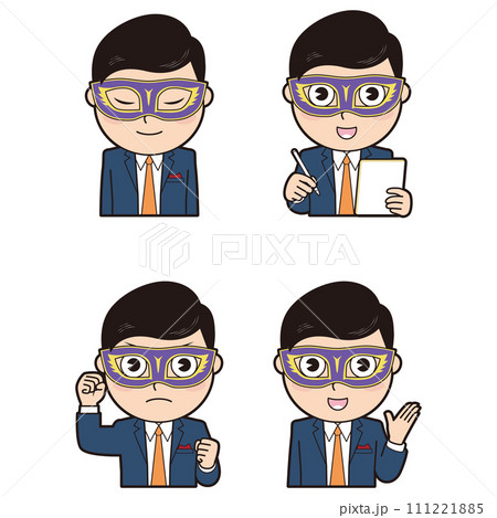 仮面を付けた男性⑦ 111221885
