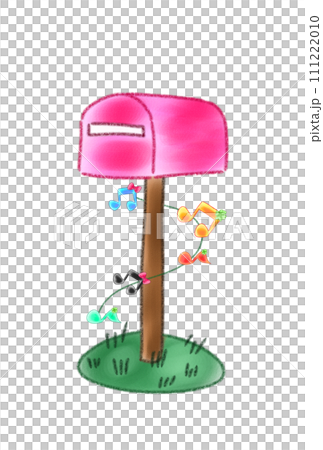 レトロなポストのイラスト レトロなポストのイラスト 111222010