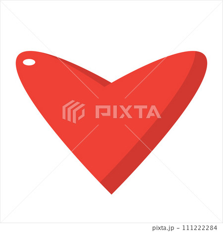 stylized red heart - vector image stylized red heart - vector image 111222284