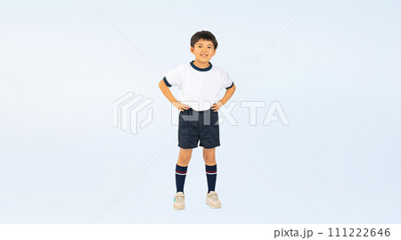 体操服を着た男の子 111222646